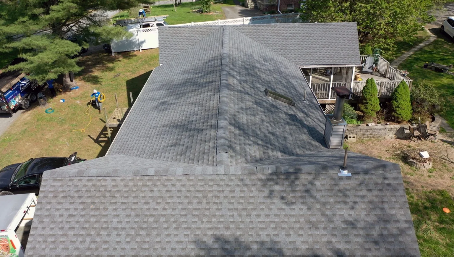 Completed Cassas Brothers shingle roof installation