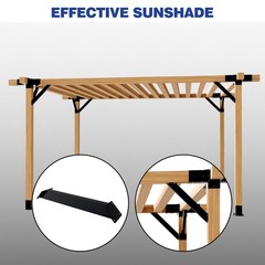 Grehitk 4Pc 45 Degree Angle Support Bracket Pergola Kit Heavy Duty Connector