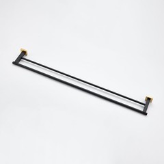 Miyili Double Bath Towel Bar Stainless Steel 36-Inch Hand Towel Rack For