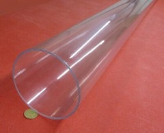 Kmac Polycarbonate Lexan Clear Tube / Tubing 5.25″ x 5.00″ (5 1/4″ x 5.0″)
