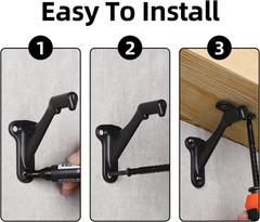 Handrail Stair Brackets 3″ Oil Rubbed Bronze Finish, 6 Pack Heavy Duty Support H