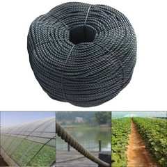 UV Resistant Black Polyethylene Rope for Outdoor and Indoor Use 8mm x 20m