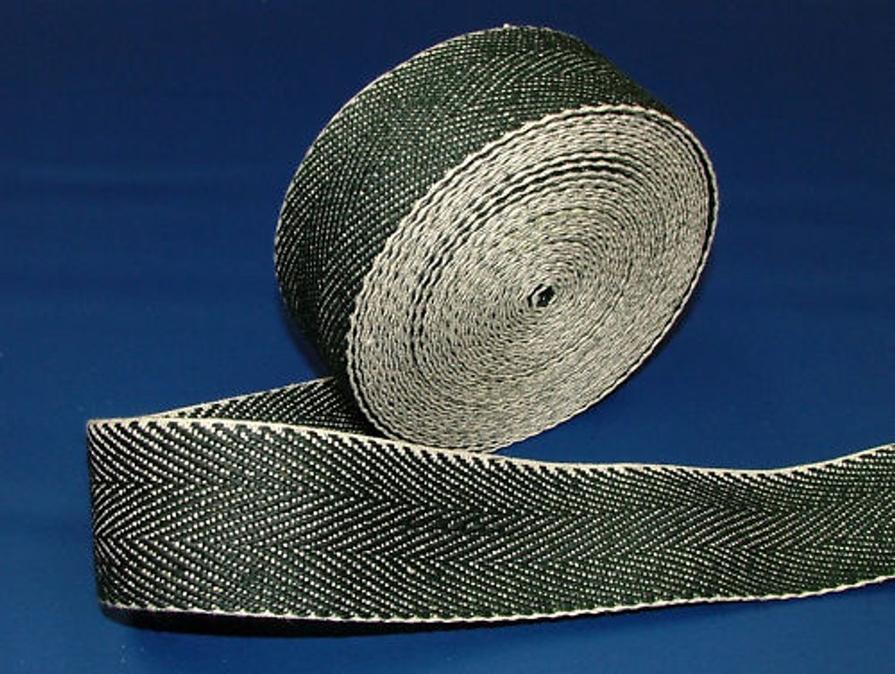 Traditional Extra Strong Webbing Black & White – 33 Meters Upholstery Supplies