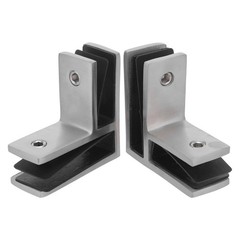 2 Pcs Glass Hardware for Railings Support Clips Bracket Fence Clamp