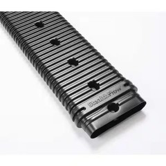 Stealthflow 60 In. Black Vinyl Low Profile Downspout Extension Rainwater Basin