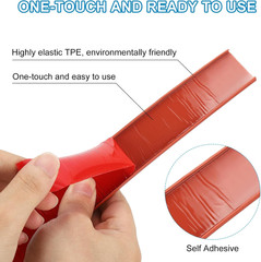 TPE U-Shape Edge Banding, 1 Inch X 9.8Ft Self Adhesive Flexible Veneer Edging Tr