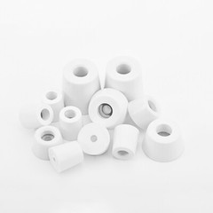 White Rubber Table Chair Furniture Feet Leg Pads Tile Floor Protectors 6mm -50mm