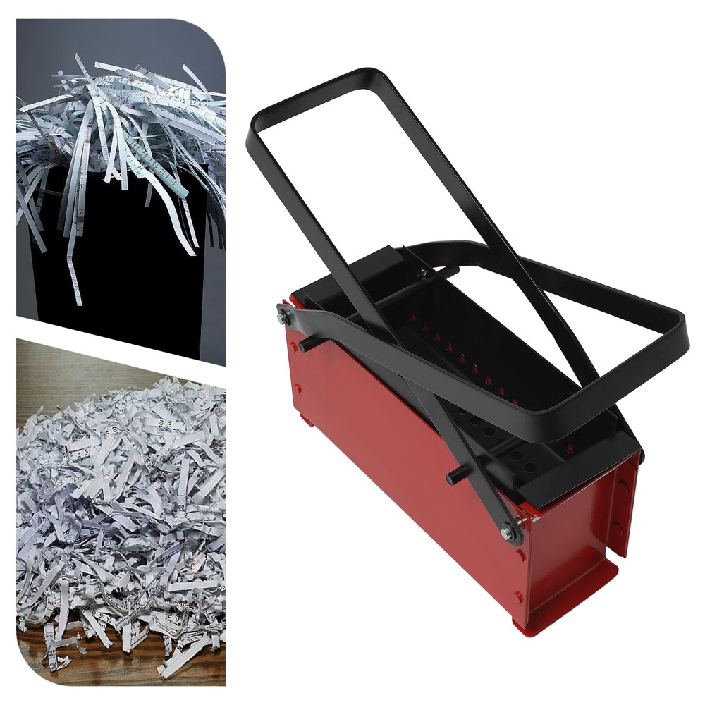 Manual Red Newspaper Briquette Maker Waste Paper Brick Maker Brick Maker