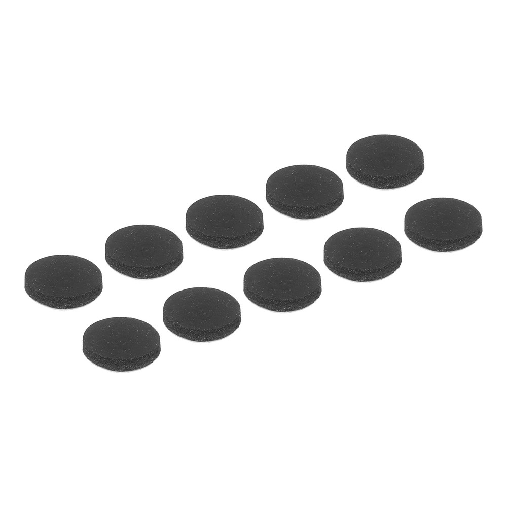 10 Pcs Non Slip Furniture Pads 10mm x 2mm, Adhesive Backed Rubber Feet