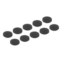 10 Pcs Non Slip Furniture Pads 10mm x 2mm, Adhesive Backed Rubber Feet