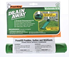 Frost King Drain Away 7 in. H x 7 in. W x 8 ft. L Green Plastic K Downspout E…