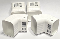 AMERIMAX FRONT GUTTER ELBOW VINYL WHITE 2 x 3-In. M0627LOT OF 4