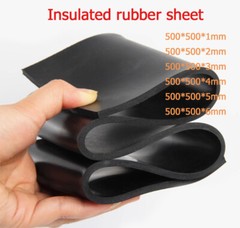 500*500 Black Insulating Rubber Sheet Vibration Damping Industrial Thick 1mm~6mm
