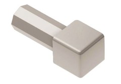 Schluter QUADEC – 1/2″ Inside/Outside Corner – Satin Nickel – (EV/Q 125 AT)