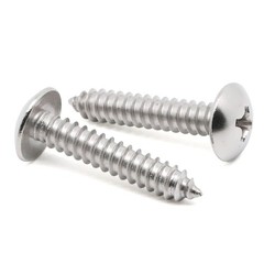 MewuDecor #8 x 3/4″ Truss Head Self Tapping Wood Screws x 3/4″, Silver