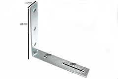 Corner Brace Angle Bracket 125mm X 24mm X 2.4mm 5mm Hole ZP Pack Of 200