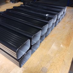 LOT OF 17 AMERIMAX 2507535 15″ BLACK ALUMINUM DOWNSPOUT EXTENSION 2X3 GUTTER NEW
