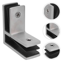 2 Pcs Glass Hardware for Railings Support Clips Bracket Fence Clamp