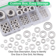 304 Stainless Steel Flat 580PCS Washers, Silver Washers