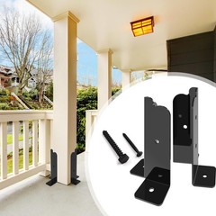 8 PCS Adjustable Deck – Fit 2×2, 2×4, 4×4, 6×6 Post & Fence Brackets, Pergola…