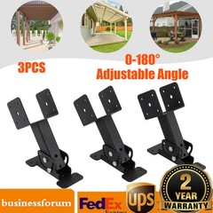3PCS Roof Beam Brackets Roof Standpipe Bracket Kit Roof Beam Bracket Kit 0-180°