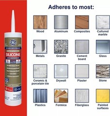 GE Sealants & Adhesives Advanced Silicone 2 Kitchen & Bath Sealant 2.8oz, White