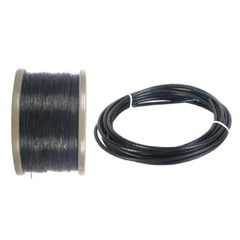 Stainless Steel Wire Rope Cable Black PVC Plastic Coated 1/1.2/1.5/2/3/4/5/6mm