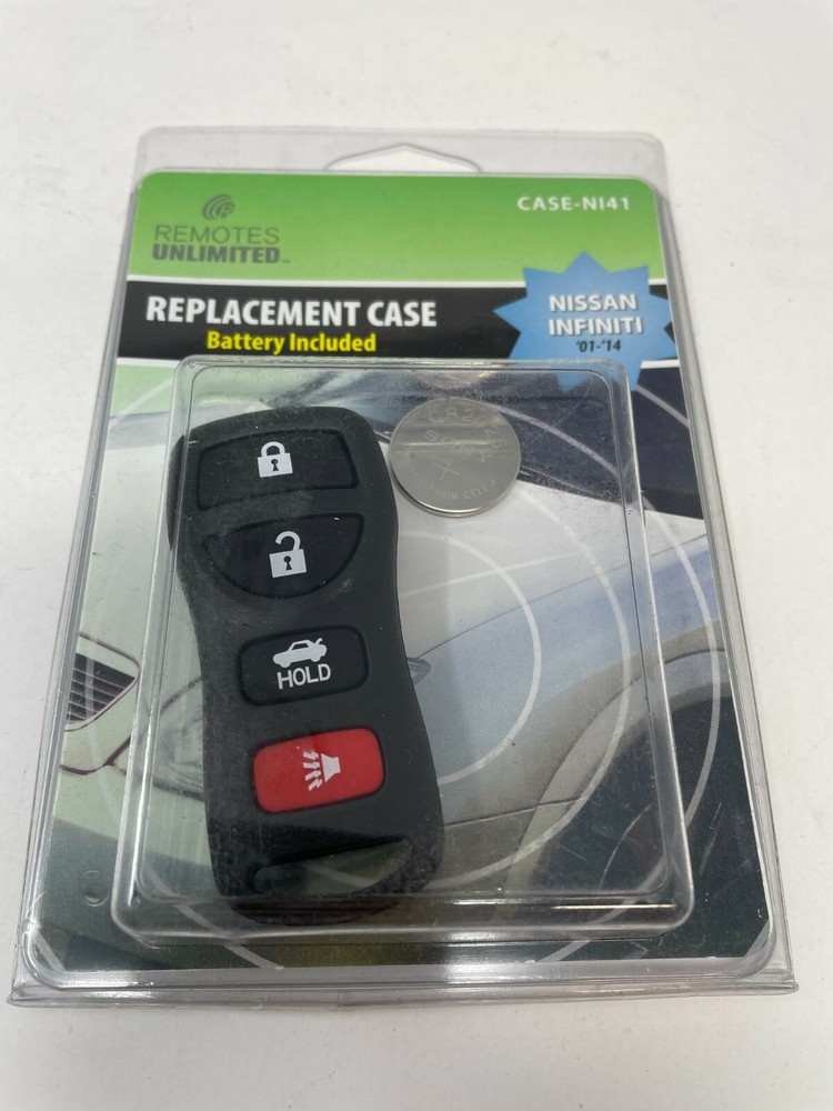 4-Button Replacement Case & Battery for Nissan Remote – CASE-NI41B