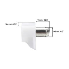 100pcs Plastic Shelf Support Pegs 5mm Shelf Clips Shelf Steel Pin Peg White