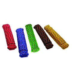 6PK 3/8 in. x 50 ft Assorted Colors Nylon/Polypropylene Diamond Braid Rope 70065