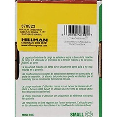 The Hillman Group 370823 Hex Head Sleeve Anchor, 1/4 X 1-3/8-Inch, 50-Pack