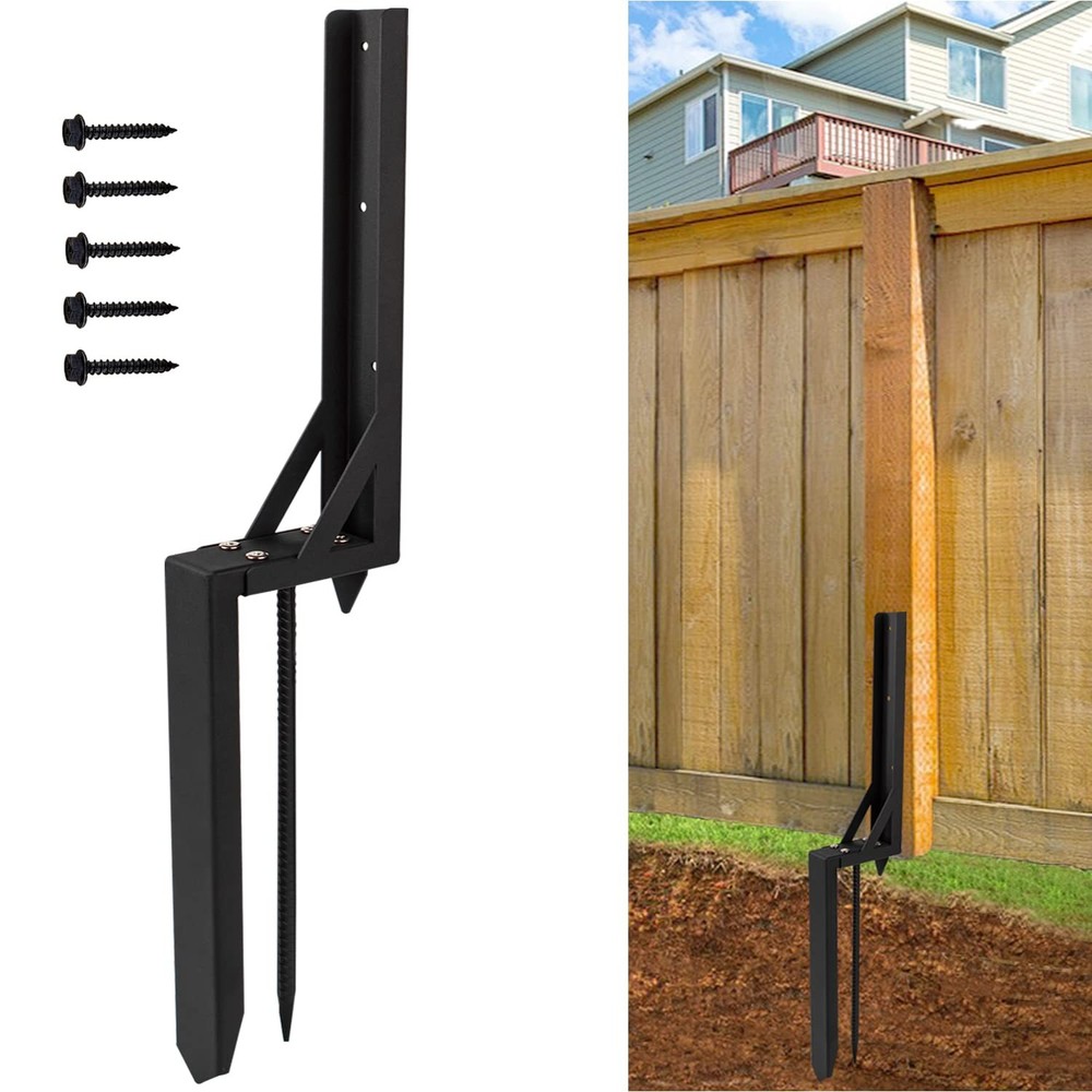 1PCS Fence Post Repair Kit Heavy Duty Fixer Anchor Ground Spike, 1 PCS