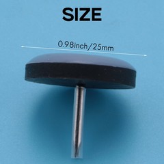 20PCS 25mm Chair Slides Sliders for Furniture PTFE Easy Moving Pad Round2126