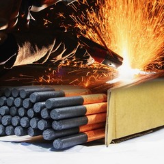 20pcs 7mmx355mm Carbon Arc Air Gouging Rods Copper Graphite Electrode Rods