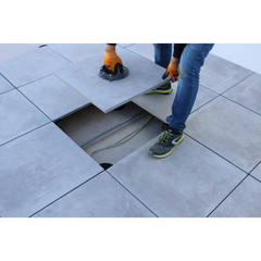 914829-12 Fixed Plastic Pedestal .5″ Base Plate for Tile and Paver Pedestal Syst