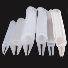 U Type Silicone Rubber Sealing Strip 9.8 mm~60 mm Window Oven Door Seal Gasket