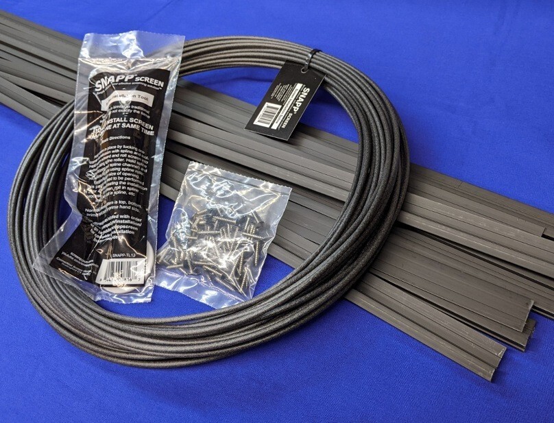 SNAPP® screen PVC Porch Screening Kit (10 Pack – Black)