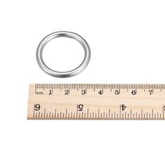 316 Stainless Steel Round Ring Welded O-Rings 25mm(0.98″) ID 4mm Thick 4 Sets