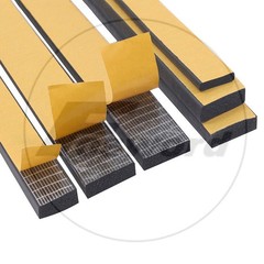 Self Adhesive Backed EPDM Foam Sponge Rubber Strip Roll Tape Sticky Seal 1 -40mm