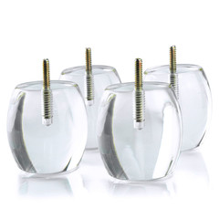 Jerever Acrylic Furniture Legssofa Feetclear Furniture Risers For Couch Cabinet