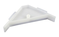 90 Degree Cabinet Triangle Bracket, White Corner Support Braces 100 PIECES