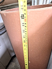 New Clay Chimney Flue round based inner section 24 1/2″ x 12″