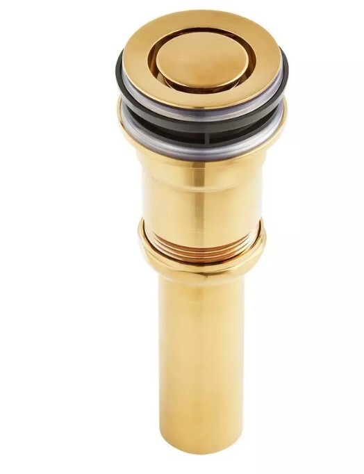 Signature Hardware Pop-Down Bathroom Sink Drain – Brushed Gold, SHLD100BG