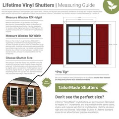 LVSL0012BL 3″ Lifetime Vinyl Shutter-Lok’s Black 12/Bag Count