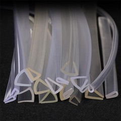 U-Shaped Transparent Rubber Edge Strips Door Window Frame Edging Trim Sealing