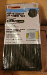 Window Air Conditioner Foam Side Panels, 9 x 18 x 7/8-In., 2-Pack -AC14H New