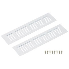 Rectangular Ventilation Grille for Aluminum Alloy (250x60mm, White)