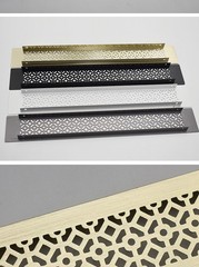 Aluminium Air Vent Grille Furniture Cabinet Metal Vent Cover Single Sided