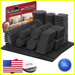 Yelanon Felt Furniture Pads -182 Pcs Premium Felt Pads For Chair Legs Furniture