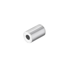 M1 Aluminum Sleeve Crimp 1mm Steel Wire Rope Button Stop Clips 50 Pcs